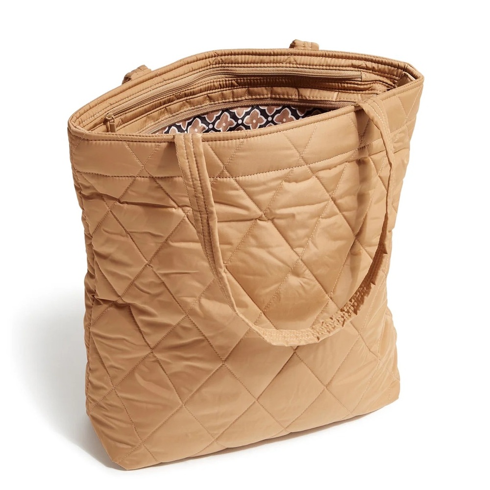 Large Vera Bradley Tote Bag - Ultra North South Tote Tiger’s Eye